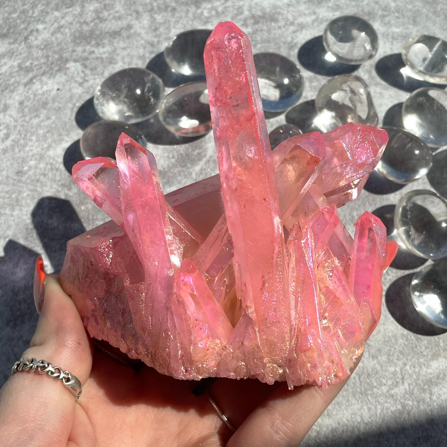 Pink Aura Cluster - 05 Pink Aura Cluster - 05